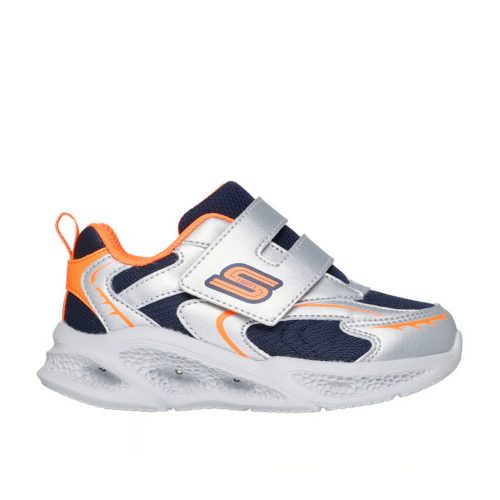 Skechers gyerek cipő Meteor-Lights Glow-Strider baby ezüst