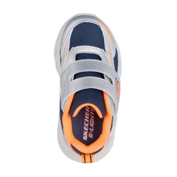 Skechers gyerek cipő Meteor-Lights Glow-Strider baby ezüst