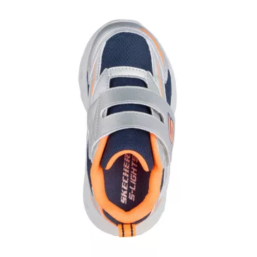 Skechers gyerek cipő Meteor-Lights Glow-Strider baby ezüst