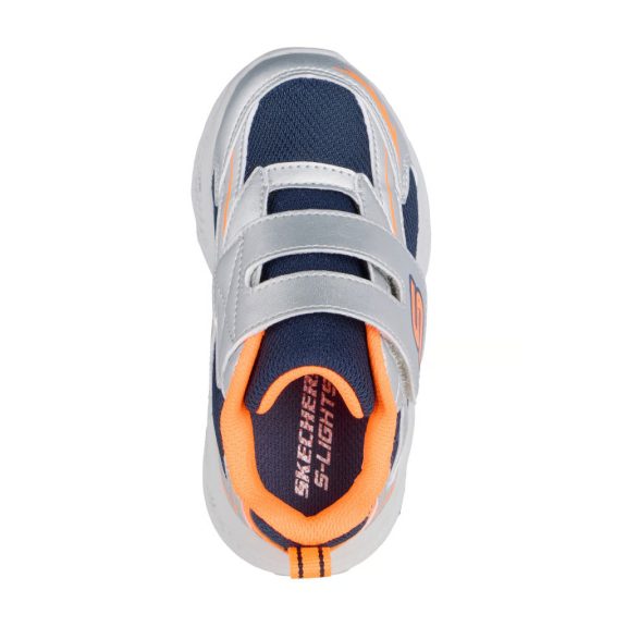 Skechers gyerek cipő Meteor-Lights Glow-Strider baby ezüst