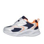 Skechers gyerek cipő Meteor-Lights Glow-Strider baby ezüst
