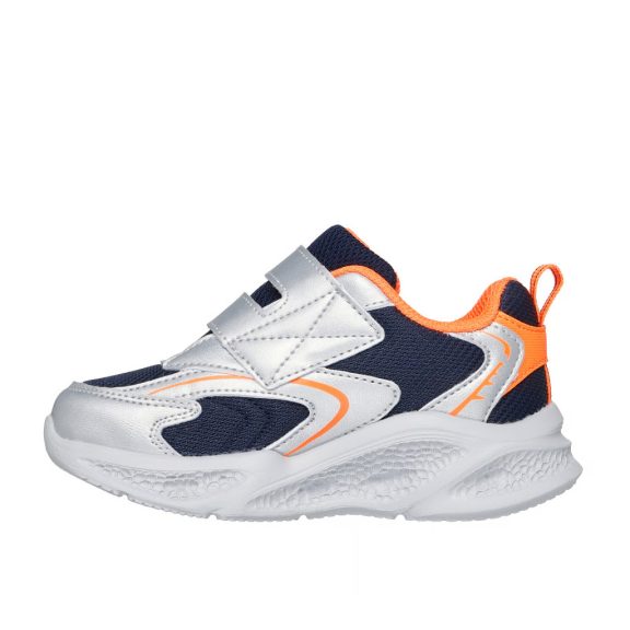 Skechers gyerek cipő Meteor-Lights Glow-Strider baby ezüst