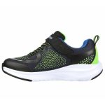 Skechers Ultra Groove vízálló gyerek sportcipő fekete-neonzöld