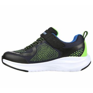   Skechers Ultra Groove vízálló gyerek sportcipő fekete-neonzöld