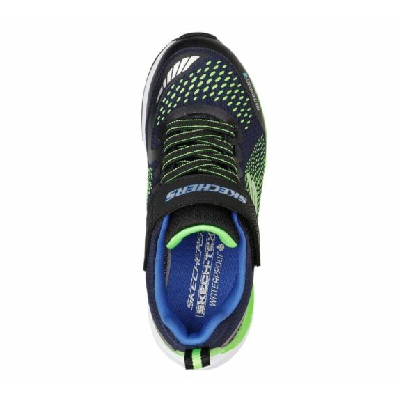 Skechers kisfiú vízálló cipő ultra groove fekete-neon zöld