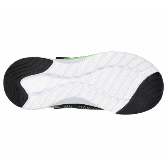 Skechers kisfiú vízálló cipő ultra groove fekete-neon zöld