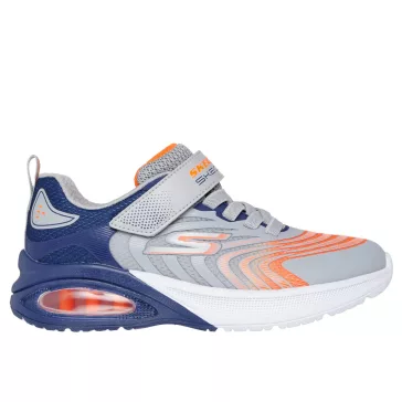   Skechers gyerek cipő Microspec Max Advance ezüst-narancs-kék
