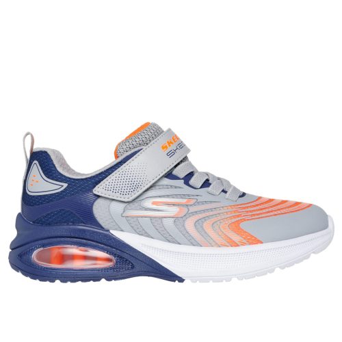 Skechers gyerek cipő Microspec Max Advance ezüst-narancs-kék