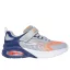 Skechers gyerek cipő Microspec Max Advance ezüst-narancs-kék
