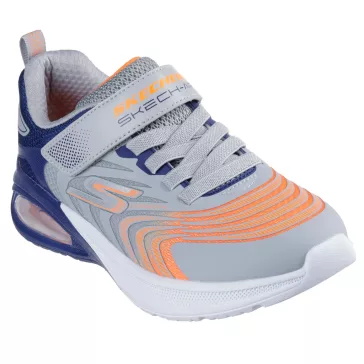   Skechers gyerek cipő Microspec Max Advance ezüst-narancs-kék