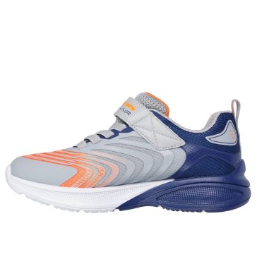   Skechers gyerek cipő Microspec Max Advance ezüst-narancs-kék