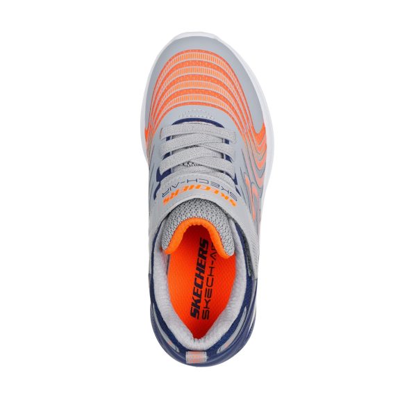 Skechers gyerek cipő Microspec Max Advance ezüst-narancs-kék Skechers gyerek cipő Microspec Max Advance ezüst-narancs-kék