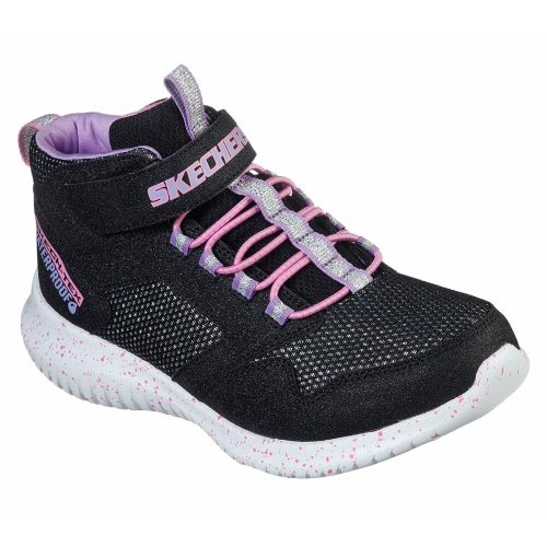 Skechers kislány vízálló magasszárú cipő Rainy Racer fekete-lila