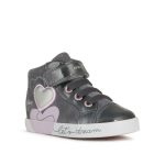 Geox Kilwi kislány magaszárú bélelt gyerek cipő szürke szives