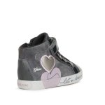Geox Kilwi kislány magaszárú bélelt gyerek cipő szürke szives