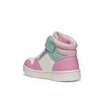 Geox Eclyper lány magasszárú cipő fehér-pink