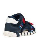 Geox Iupidoo kisfiú szandál sötétkék-piros erős bokatartással