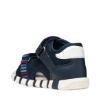 Geox Iupidoo kisfiú szandál sötétkék-piros erős bokatartással