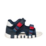Geox Iupidoo kisfiú szandál sötétkék-piros erős bokatartással