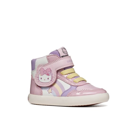 Geox Eclyper lány magasszárú cipő fehér-pink