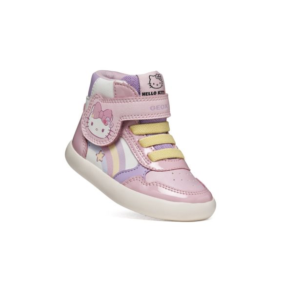 Geox Eclyper lány magasszárú cipő fehér-pink