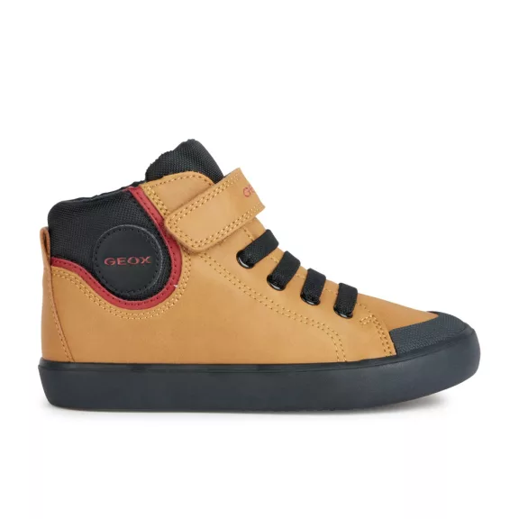Geox Gilsi junior bélelt cipő mustár-fekete Geox Gilsi junior bélelt cipő mustár-fekete