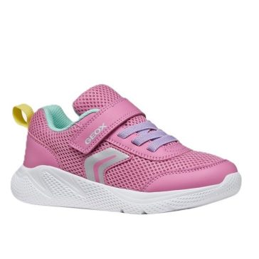 Geox lány kényelmes sportcipő pink és tengerkék színben