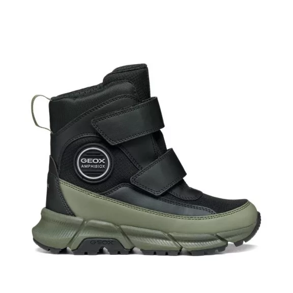 Geox Flexyper vízálló téli csizma fekete-military Geox Flexyper vízálló téli csizma fekete-military