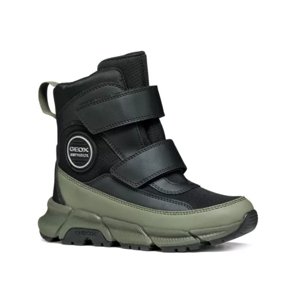 Geox Flexyper vízálló téli csizma fekete-military Geox Flexyper vízálló téli csizma fekete-military
