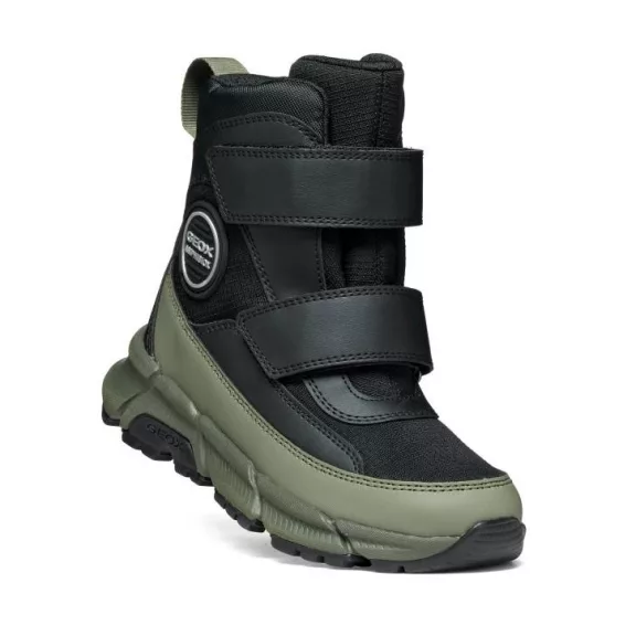 Geox Flexyper vízálló téli csizma fekete-military Geox Flexyper vízálló téli csizma fekete-military