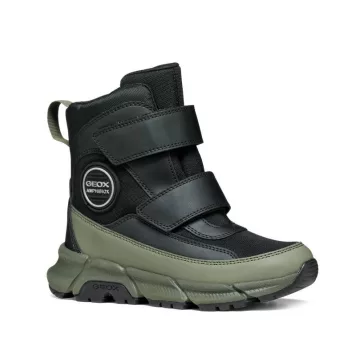 Geox Flexyper vízálló téli csizma fekete-military