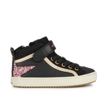 Geox Kalispera cipő fekete-pink csillag