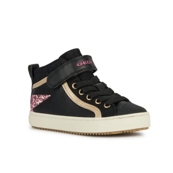 Geox Kalispera cipő fekete-pink csillag Geox Kalispera cipő fekete-pink csillag